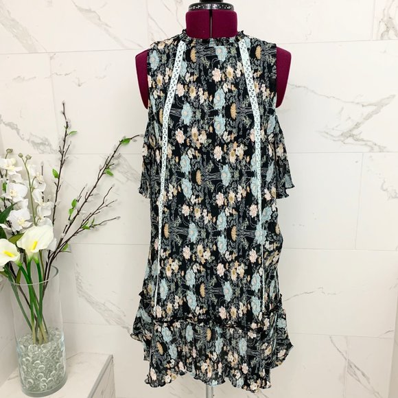 NWT Anthro Foxiedox Adora Dress Cold Shoulder S NWT - Picture 3 of 15